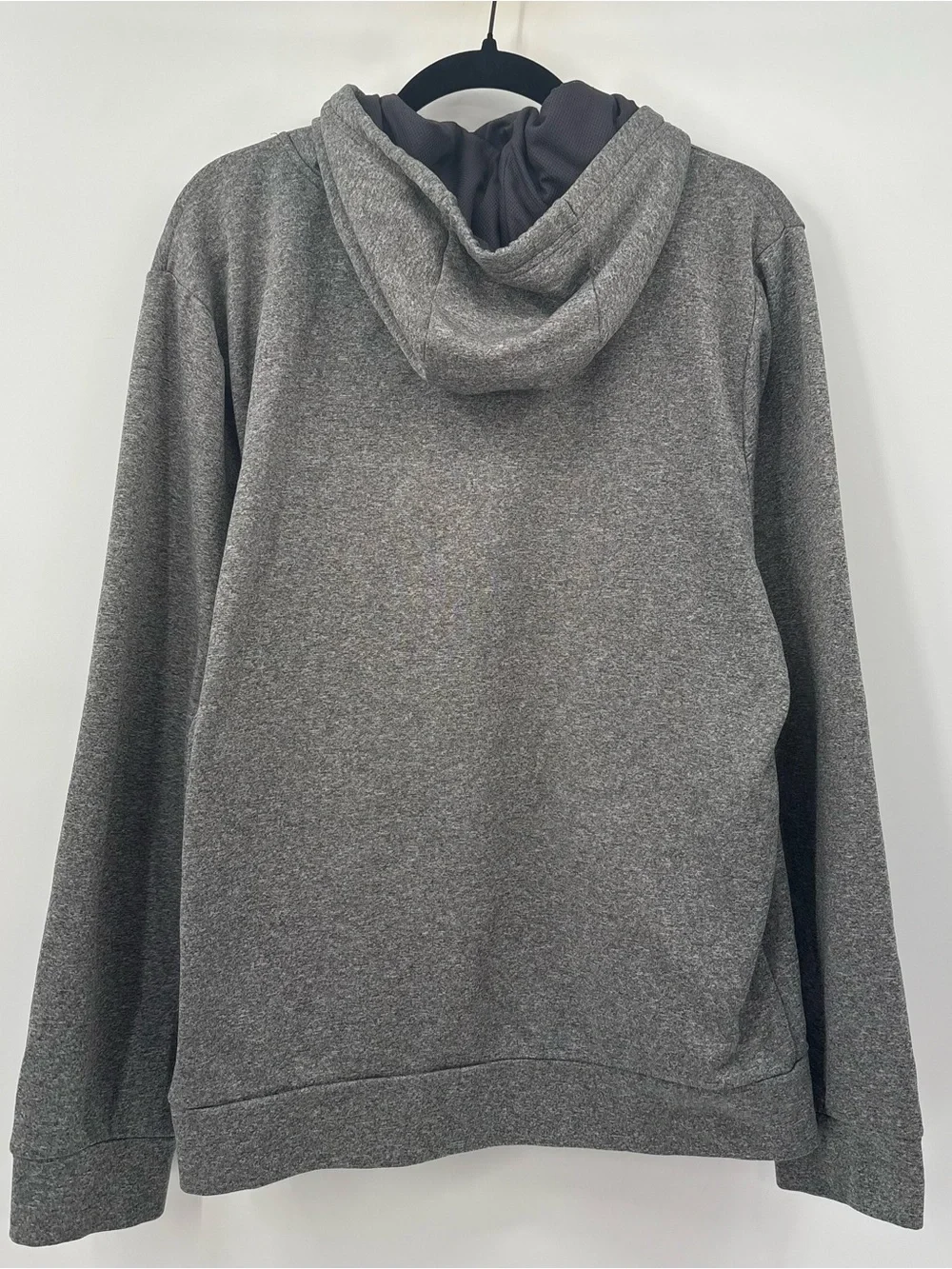 The North Face Men’s Gray Hoodie with Green Logo